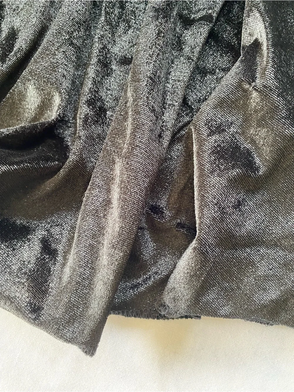 NWOT Halloween Black Kids Velvet Like Cape Size Medium 7/8